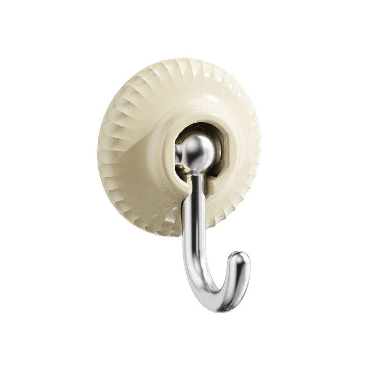 4pcs Adhesive Hooks Hole Free Round Hooks Bathroom Coat Heavy Duty Adhesive Hangers White