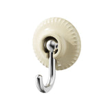 4pcs Adhesive Hooks Hole Free Round Hooks Bathroom Coat Heavy Duty Adhesive Hangers White