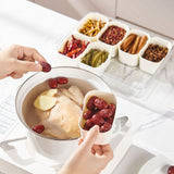 Plastic Storage Box Multi Grids Fridge Food Divider Box for Dumpling Vegetable Fruit Seasoning Large 8 Grids