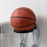 Soccer Ball Wall Mount Display Holder Plastic Football Storage Rack Basketball Supplies Black