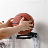 Soccer Ball Wall Mount Display Holder Plastic Football Storage Rack Basketball Supplies Black - Extra Image