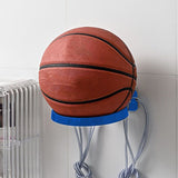 Soccer Ball Wall Mount Display Holder Plastic Football Storage Rack Basketball Supplies Blue - 45-Degree Angle