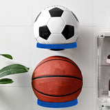 Soccer Ball Wall Mount Display Holder Plastic Football Storage Rack Basketball Supplies Blue - Extra Image