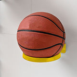 Soccer Ball Wall Mount Display Holder Plastic Football Storage Rack Basketball Supplies Yellow
