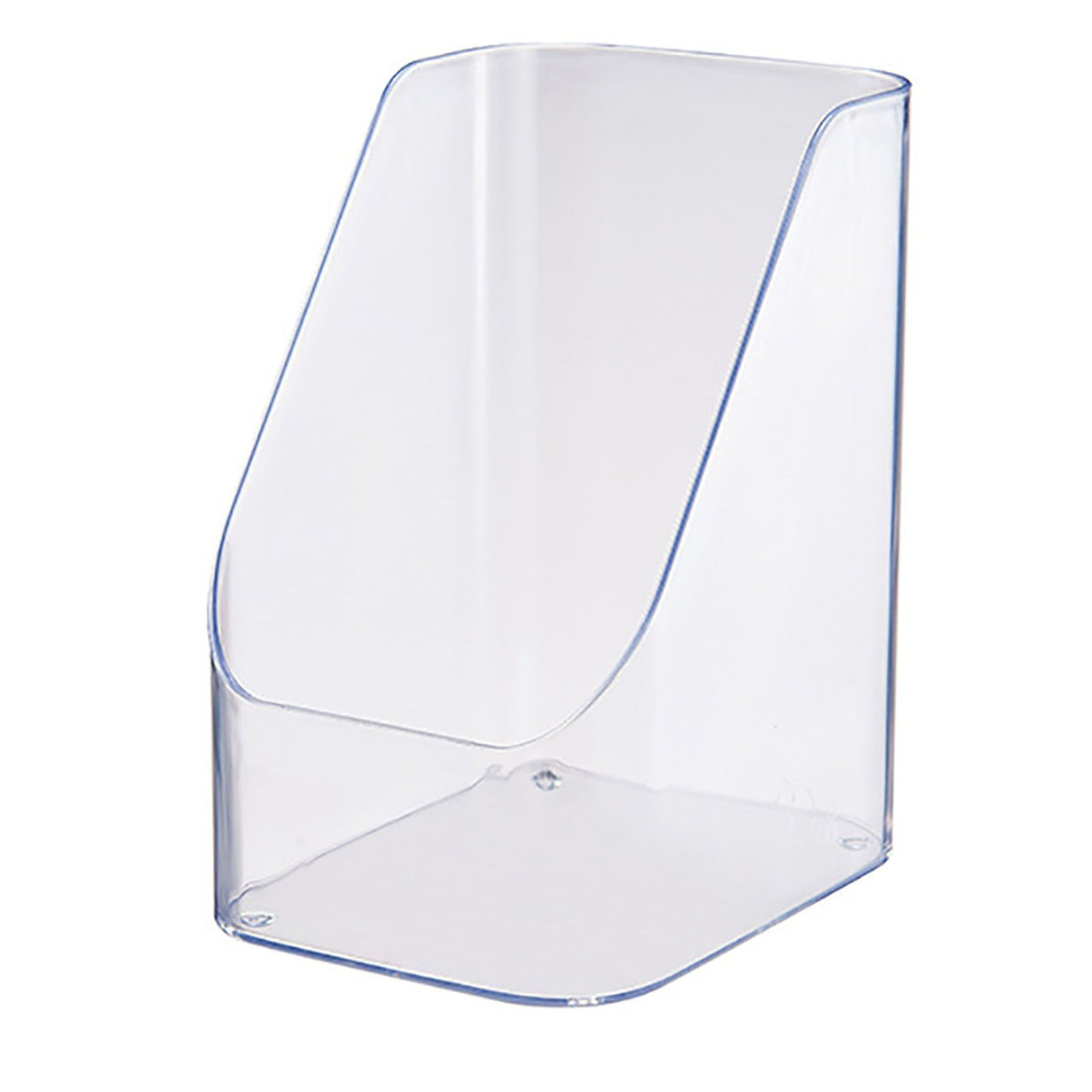 Desktop Storage Box Cosmetic Makeup Organizer Plastic Bathroom Storage Organizer Box Food Storage Bin Organizer Bevel Design Transparent