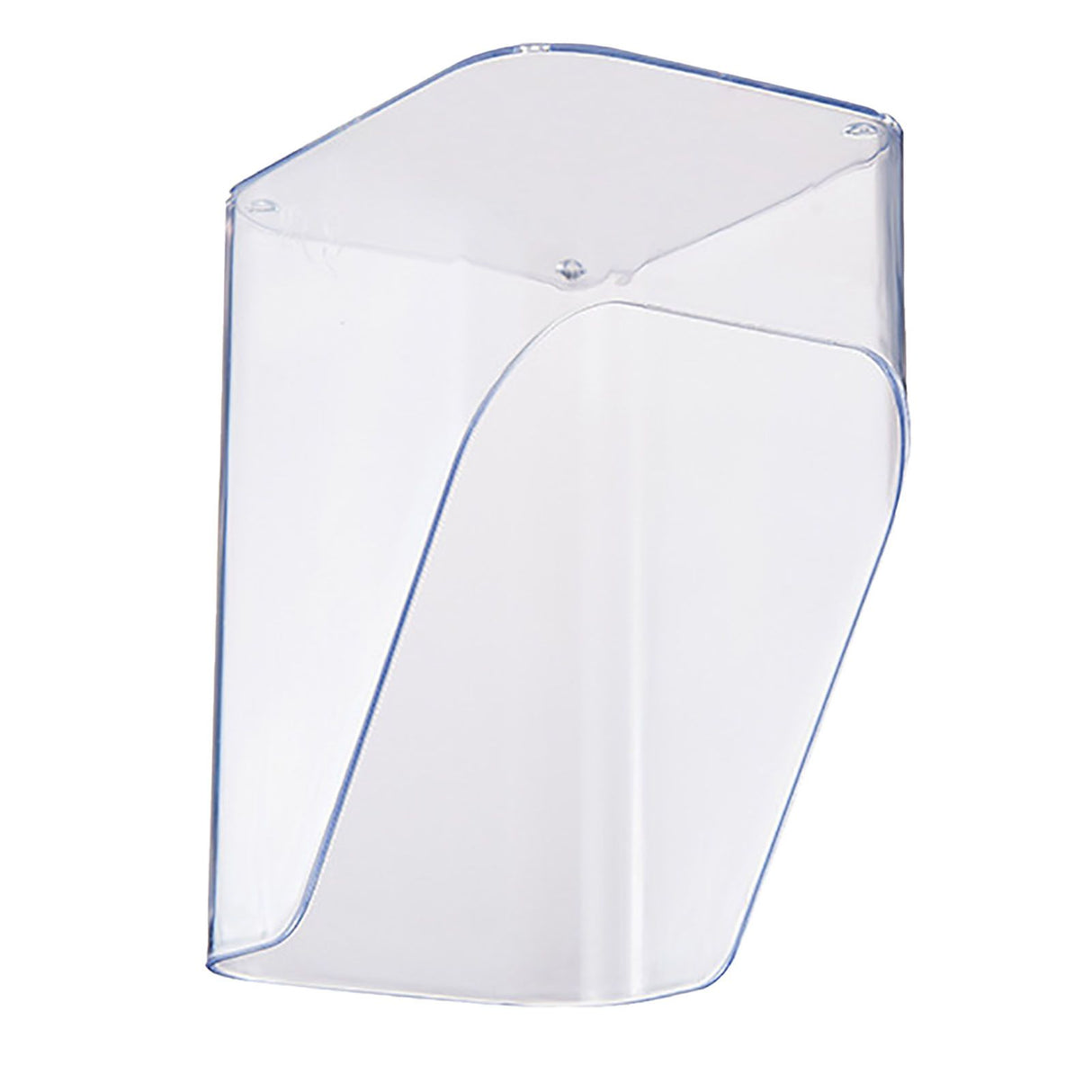 Desktop Storage Box Cosmetic Makeup Organizer Plastic Bathroom Storage Organizer Box Food Storage Bin Organizer Bevel Design Transparent