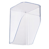 Desktop Storage Box Cosmetic Makeup Organizer Plastic Bathroom Storage Organizer Box Food Storage Bin Organizer Bevel Design Transparent - Front View