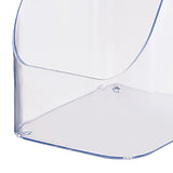 Desktop Storage Box Cosmetic Makeup Organizer Plastic Bathroom Storage Organizer Box Food Storage Bin Organizer Bevel Design Transparent