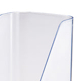 Desktop Storage Box Cosmetic Makeup Organizer Plastic Bathroom Storage Organizer Box Food Storage Bin Organizer Bevel Design Transparent