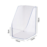 Desktop Storage Box Cosmetic Makeup Organizer Plastic Bathroom Storage Organizer Box Food Storage Bin Organizer Bevel Design Transparent