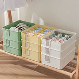 Sock Underwear Organizer Divider Plastic 15 Cell Closet Drawer Storage Box for Panty Ornament Ties Yellow - Extra Image