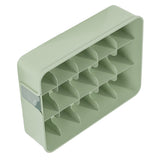 Sock Underwear Organizer Divider Plastic 15 Cell Closet Drawer Storage Box for Panty Ornament Ties Green