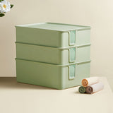 Sock Underwear Organizer Divider Plastic 15 Cell Closet Drawer Storage Box for Panty Ornament Ties Green - Extra Image