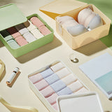 Sock Underwear Organizer Divider Plastic 15 Cell Closet Drawer Storage Box for Panty Ornament Ties Green - Extra Image