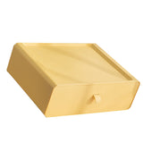 Underwear Storage Box Plastic 15 Grid Compartment Drawer Desktop Accessories for Socks Bras Yellow - Side View