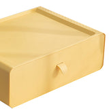 Underwear Storage Box Plastic 15 Grid Compartment Drawer Desktop Accessories for Socks Bras Yellow - Close-Up Angle