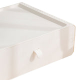 Underwear Storage Box Plastic 15 Grid Compartment Drawer Desktop Accessories for Socks Bras White - Close-Up Angle