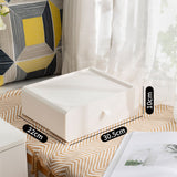 Underwear Storage Box Plastic 15 Grid Compartment Drawer Desktop Accessories for Socks Bras White - Extra Image