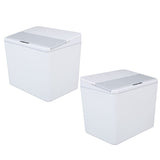 Smart Trash Can 8L Capacity Touchless USB Rechargeable Automatic Induction Electric Waste Bins for Bathroom Kitchen Living Room