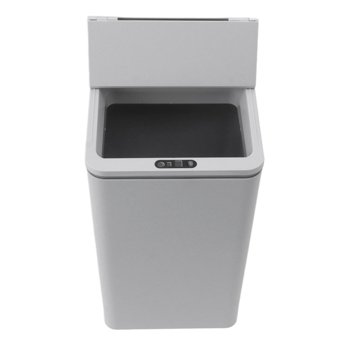 Desktop Sensor Trash Can USB Charging Foldable Lid 9L Intelligent Induction Garbage Bin for Bedroom Bathroom Office Grey