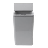 Desktop Sensor Trash Can USB Charging Foldable Lid 9L Intelligent Induction Garbage Bin for Bedroom Bathroom Office Grey