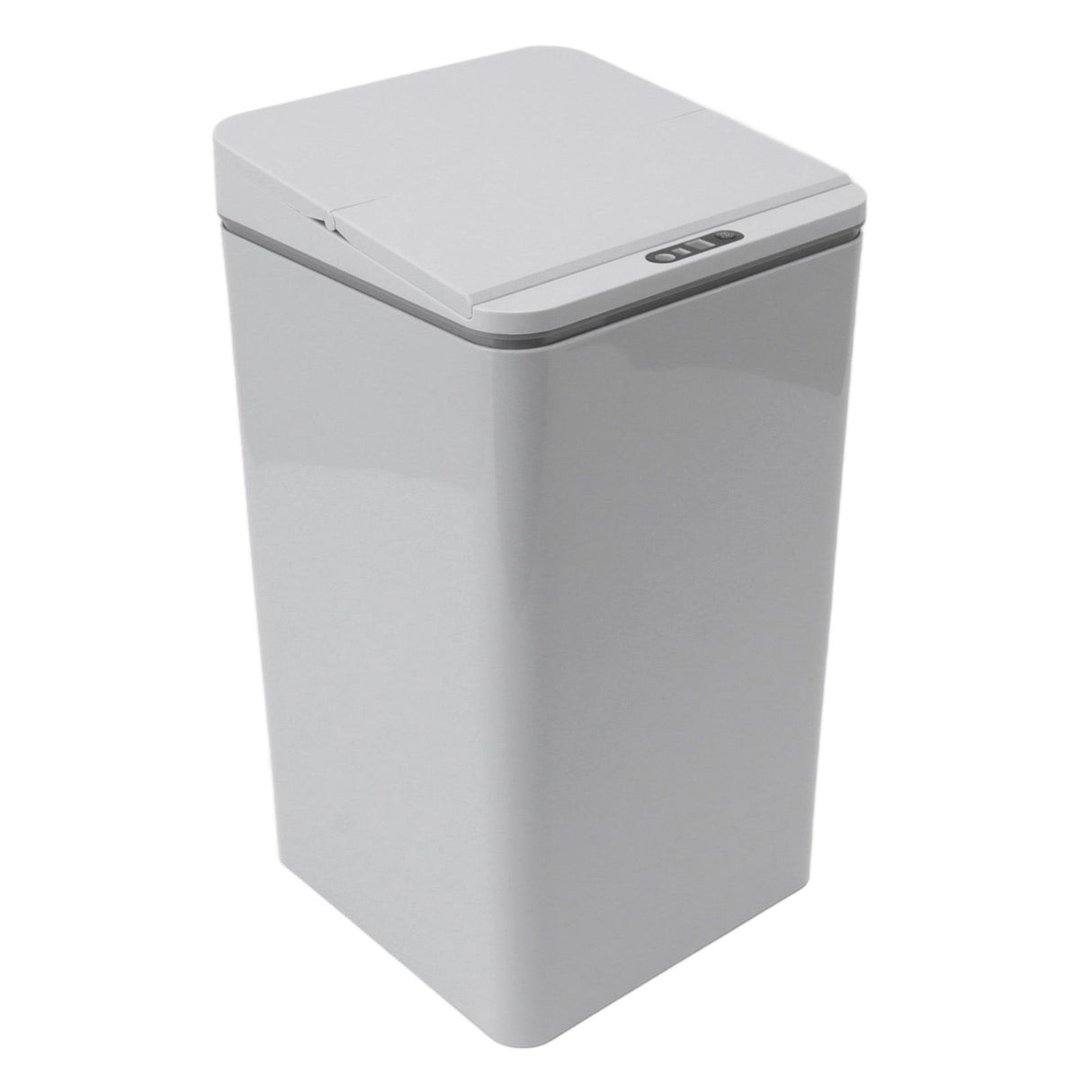 Desktop Sensor Trash Can USB Charging Foldable Lid 9L Intelligent Induction Garbage Bin for Bedroom Bathroom Office Grey