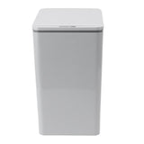 Desktop Sensor Trash Can USB Charging Foldable Lid 9L Intelligent Induction Garbage Bin for Bedroom Bathroom Office Grey - Close-Up Angle
