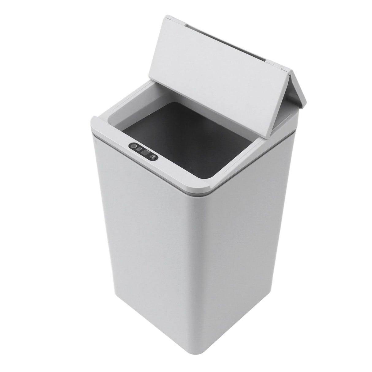 Desktop Sensor Trash Can USB Charging Foldable Lid 9L Intelligent Induction Garbage Bin for Bedroom Bathroom Office Grey