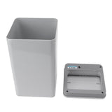 Desktop Sensor Trash Can USB Charging Foldable Lid 9L Intelligent Induction Garbage Bin for Bedroom Bathroom Office Grey