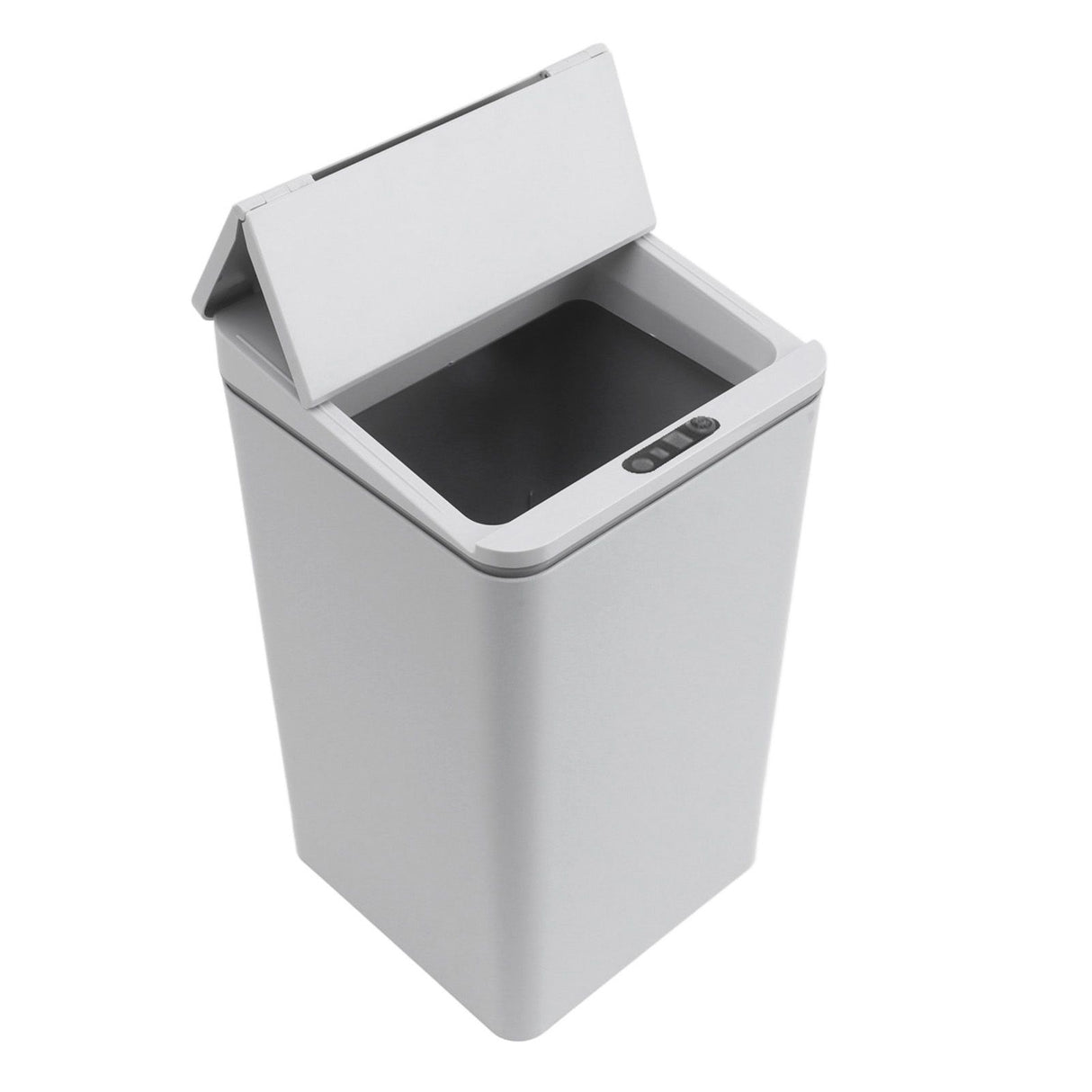 Desktop Sensor Trash Can USB Charging Foldable Lid 9L Intelligent Induction Garbage Bin for Bedroom Bathroom Office Grey