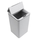 Desktop Sensor Trash Can USB Charging Foldable Lid 9L Intelligent Induction Garbage Bin for Bedroom Bathroom Office Grey