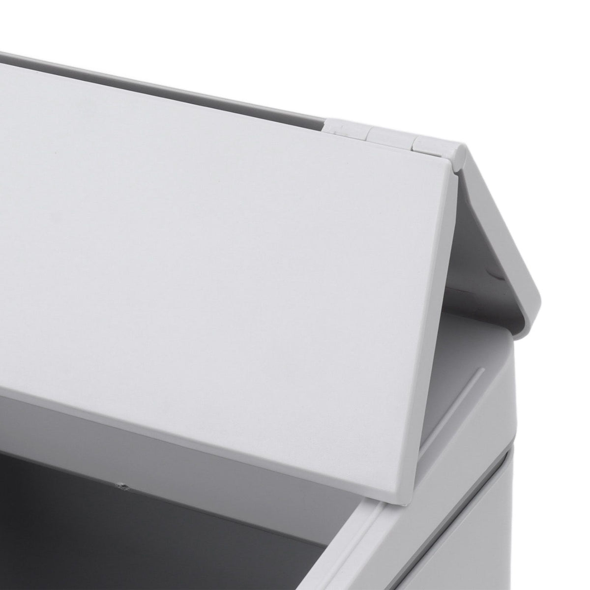 Desktop Sensor Trash Can USB Charging Foldable Lid 9L Intelligent Induction Garbage Bin for Bedroom Bathroom Office Grey