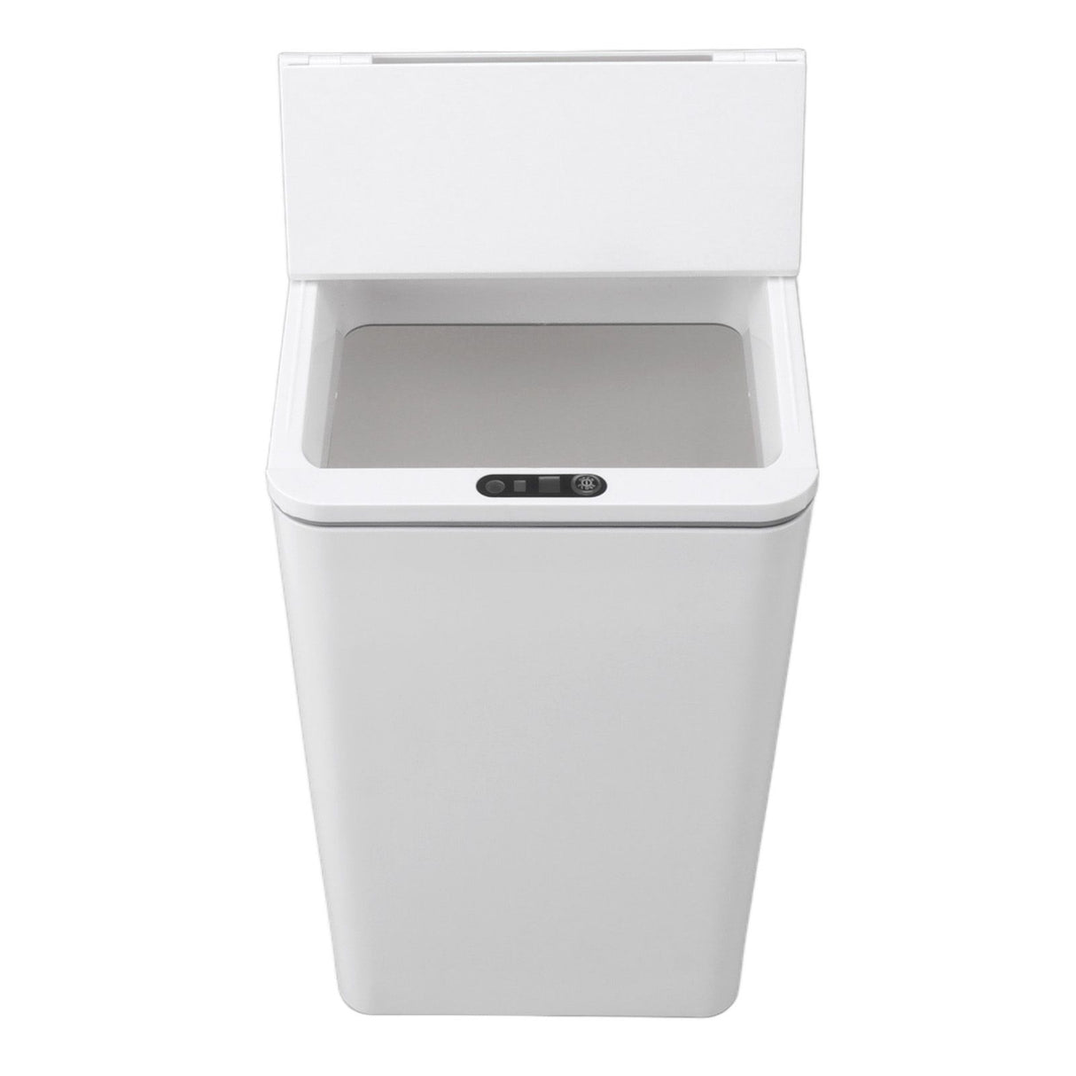 Desktop Sensor Trash Can USB Charging Foldable Lid 9L Intelligent Induction Garbage Bin for Bedroom Bathroom Office White