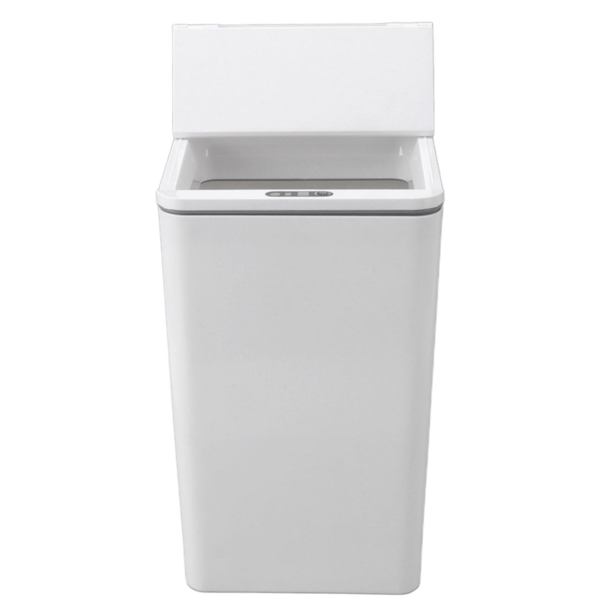 Desktop Sensor Trash Can USB Charging Foldable Lid 9L Intelligent Induction Garbage Bin for Bedroom Bathroom Office White