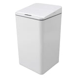 Desktop Sensor Trash Can USB Charging Foldable Lid 9L Intelligent Induction Garbage Bin for Bedroom Bathroom Office White - Close-Up Angle