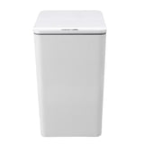 Desktop Sensor Trash Can USB Charging Foldable Lid 9L Intelligent Induction Garbage Bin for Bedroom Bathroom Office White