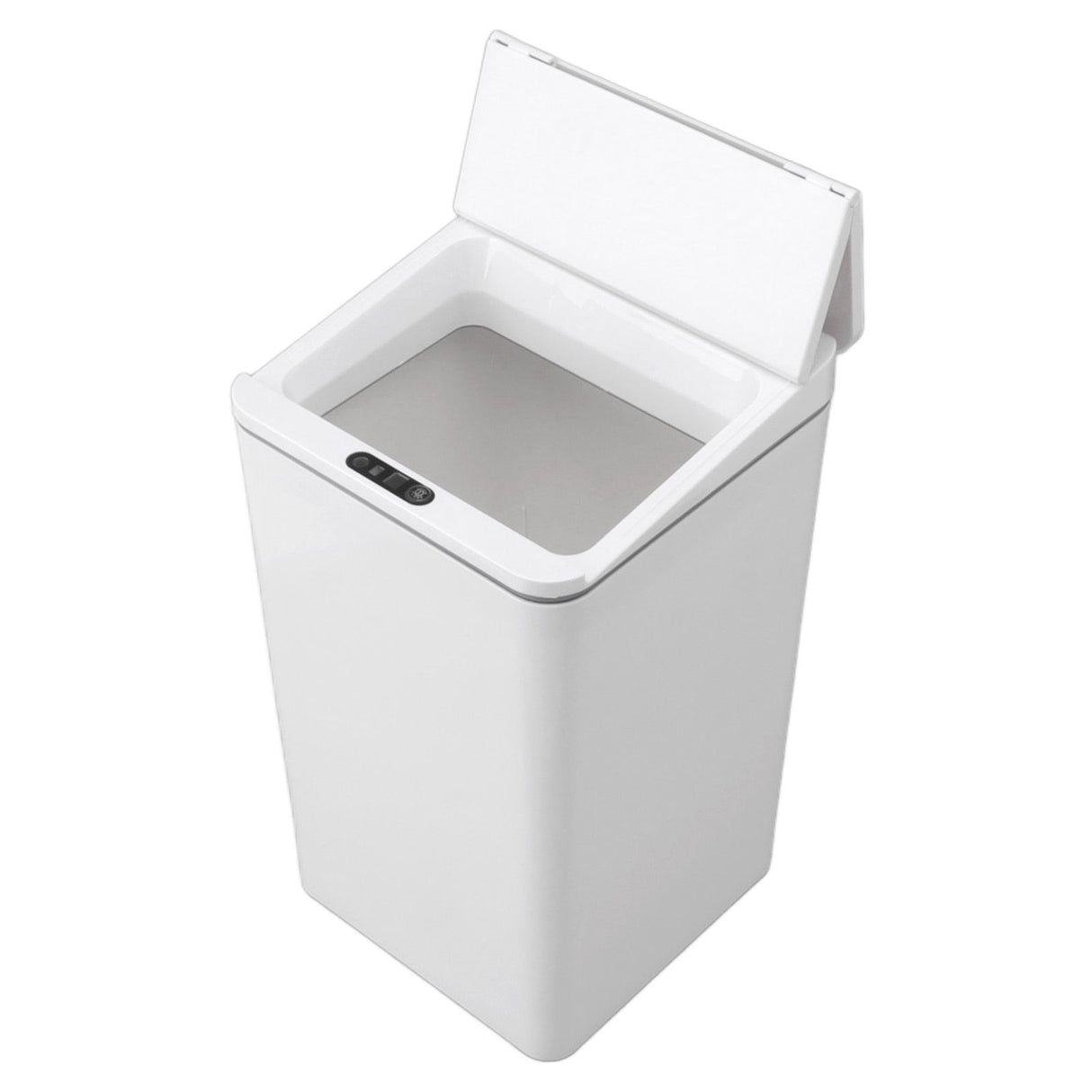 Desktop Sensor Trash Can USB Charging Foldable Lid 9L Intelligent Induction Garbage Bin for Bedroom Bathroom Office White