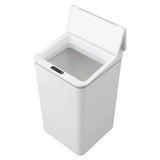 Desktop Sensor Trash Can USB Charging Foldable Lid 9L Intelligent Induction Garbage Bin for Bedroom Bathroom Office White - Extra Image