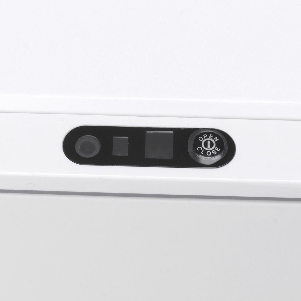 Desktop Sensor Trash Can USB Charging Foldable Lid 9L Intelligent Induction Garbage Bin for Bedroom Bathroom Office White
