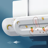 AC Conditioner Windshield 74 to 97cm Adjustable Universal Deflector Wind Cooled Baffle Air Wing Air Baffle with Stickers Windshield Plus Bunny Stickers - 45-Degree Angle