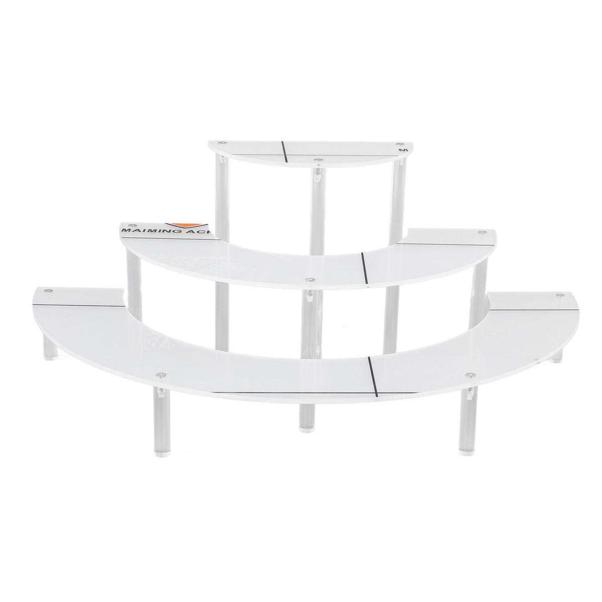 Acrylic Display Stand Transparent 3 Tiered Product Food Dessert Stand Round Display Riser Detachable Display Shelf for Home Restaurant Office Store
