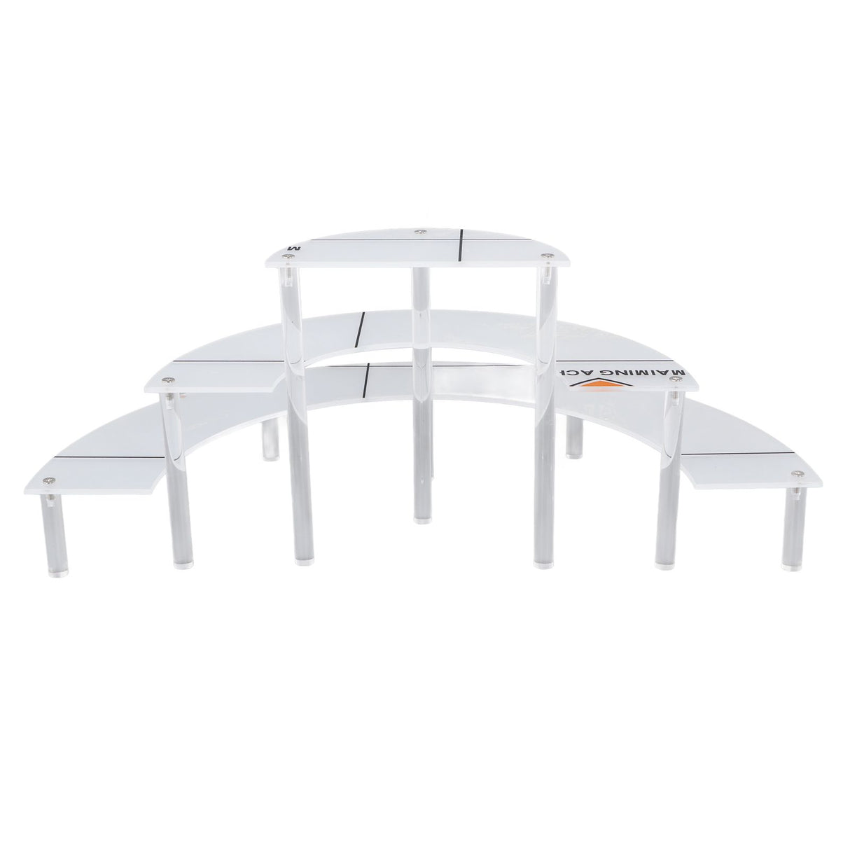 Acrylic Display Stand Transparent 3 Tiered Product Food Dessert Stand Round Display Riser Detachable Display Shelf for Home Restaurant Office Store