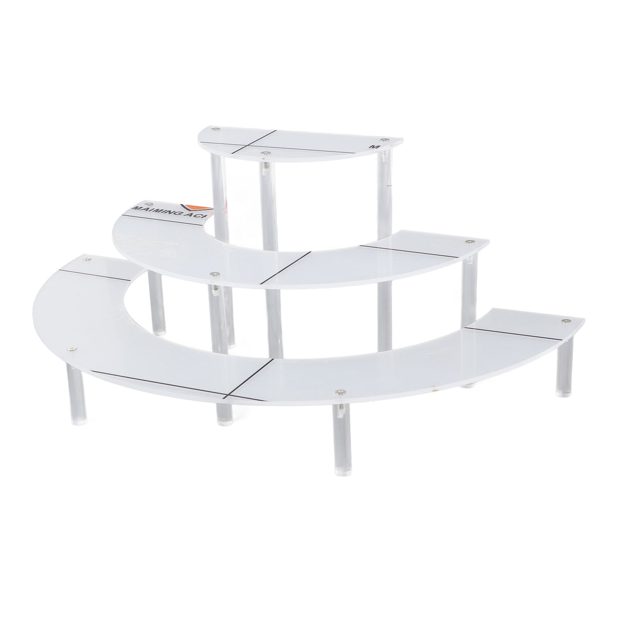 Acrylic Display Stand Transparent 3 Tiered Product Food Dessert Stand Round Display Riser Detachable Display Shelf for Home Restaurant Office Store