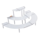 Acrylic Display Stand Transparent 3 Tiered Product Food Dessert Stand Round Display Riser Detachable Display Shelf for Home Restaurant Office Store