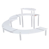 Acrylic Display Stand Transparent 3 Tiered Product Food Dessert Stand Round Display Riser Detachable Display Shelf for Home Restaurant Office Store - Rear View