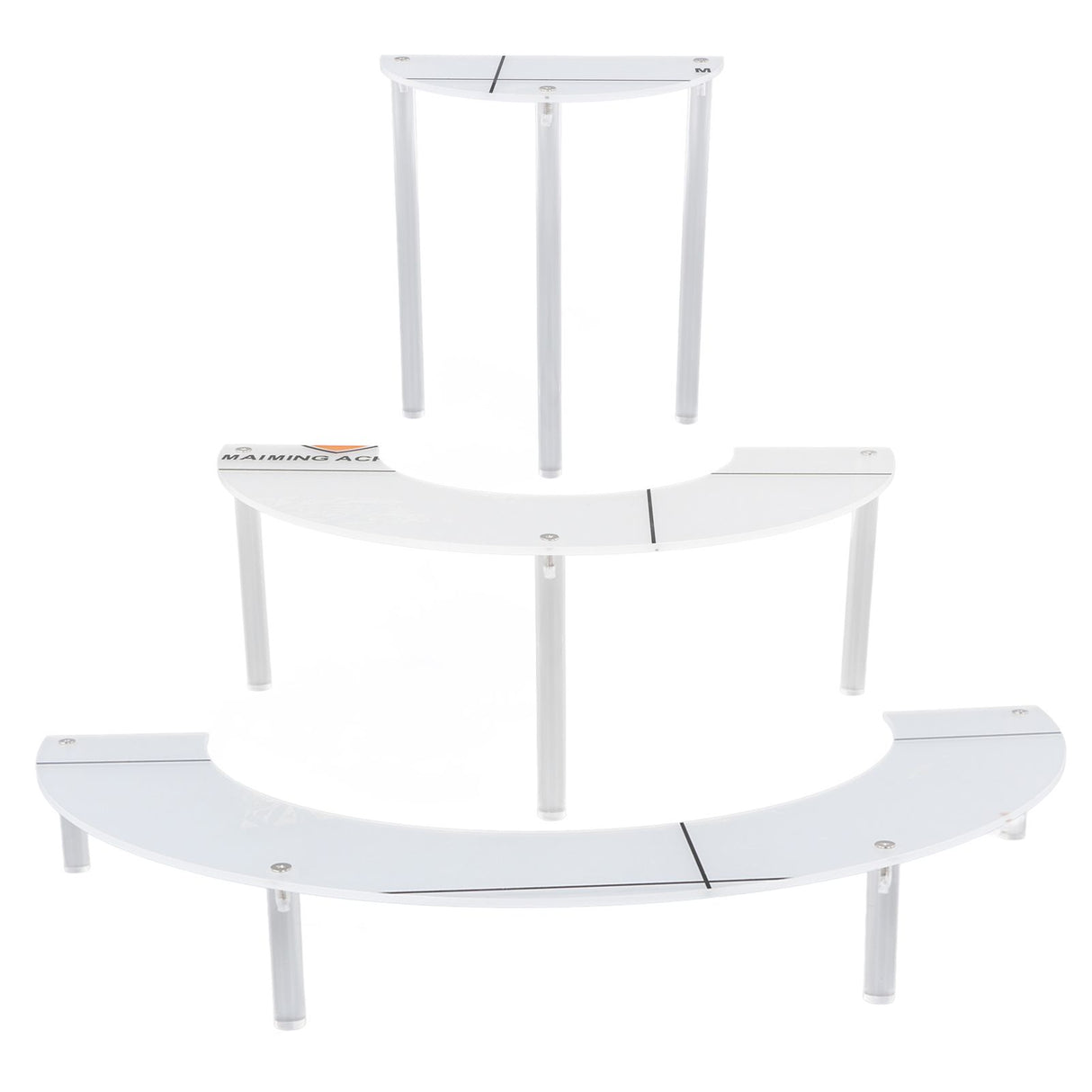 Acrylic Display Stand Transparent 3 Tiered Product Food Dessert Stand Round Display Riser Detachable Display Shelf for Home Restaurant Office Store