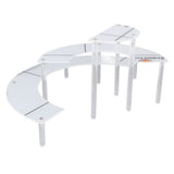 Acrylic Display Stand Transparent 3 Tiered Product Food Dessert Stand Round Display Riser Detachable Display Shelf for Home Restaurant Office Store