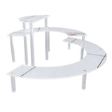 Acrylic Display Stand Transparent 3 Tiered Product Food Dessert Stand Round Display Riser Detachable Display Shelf for Home Restaurant Office Store