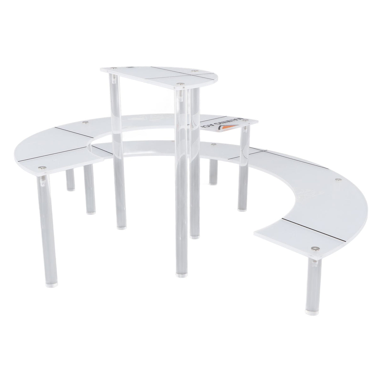 Acrylic Display Stand Transparent 3 Tiered Product Food Dessert Stand Round Display Riser Detachable Display Shelf for Home Restaurant Office Store