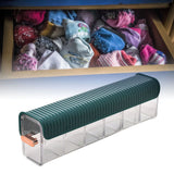 Wall Underwear Organizer Detachable Dustproof Moistureproof Wall Mount Drawer Organizer for Bedroom Home Blackish Green - 45-Degree Angle